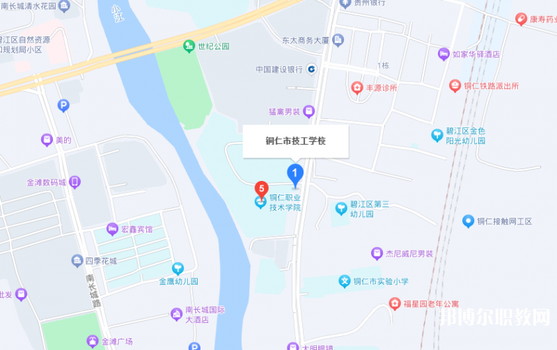 銅仁市技工學校地址，乘車路線