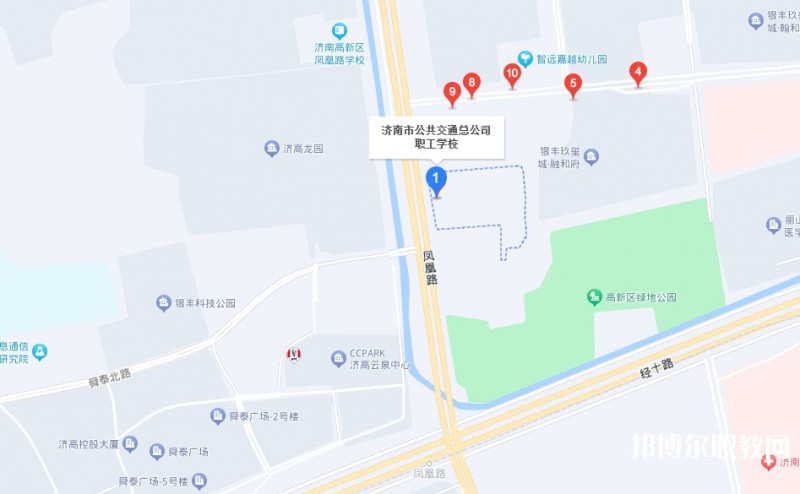 濟(jì)南市公共交通職業(yè)高級(jí)中學(xué)地址，乘車路線