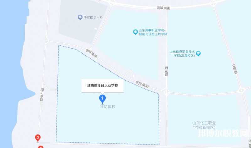 濰坊市體育運動學校地址，乘車路線