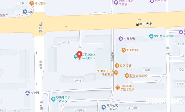 營口市信息技術(shù)學(xué)校地址，乘車路線