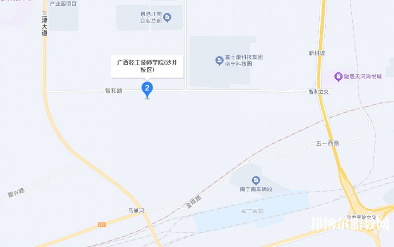廣西輕工技師學(xué)院預(yù)備技師班地址，乘車路線